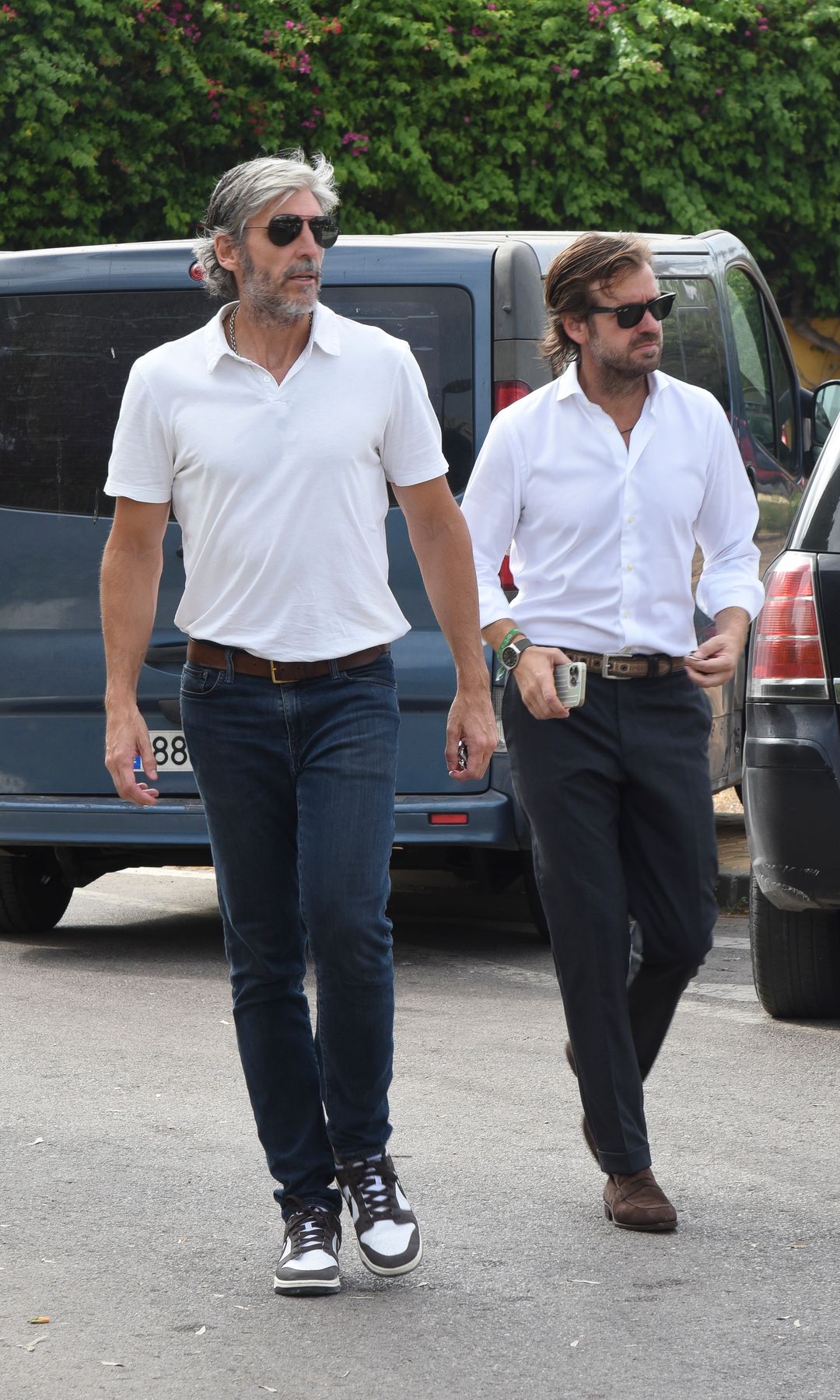 Rosauro Varo Y Alfonso de Borbón en la misa de Caritina Goyanes en Marbella, 27 de agosto de 2024