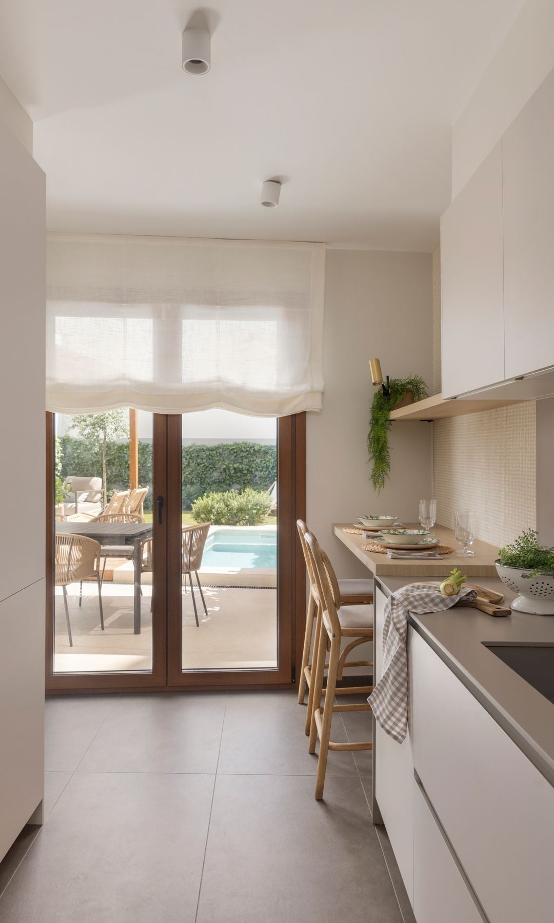 Cocina con barra