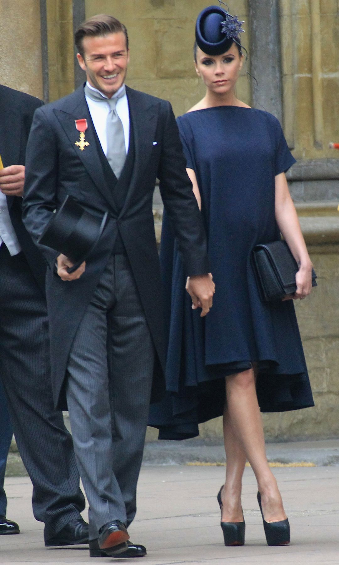 David y Victoria Beckham en la boda del príncipe Guillermo y Kate Middleton