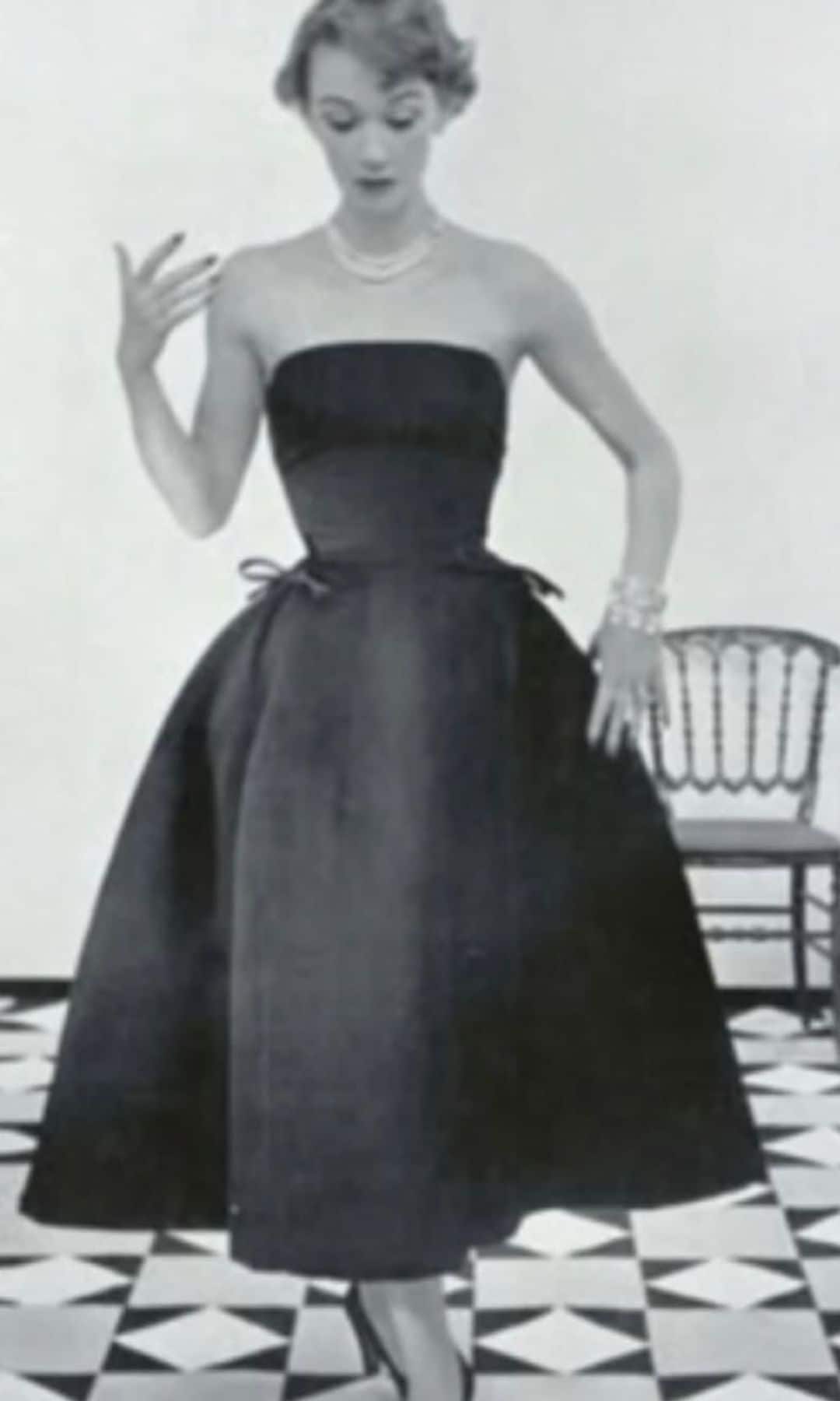 El vestido original de Christian Dior Alta Costura