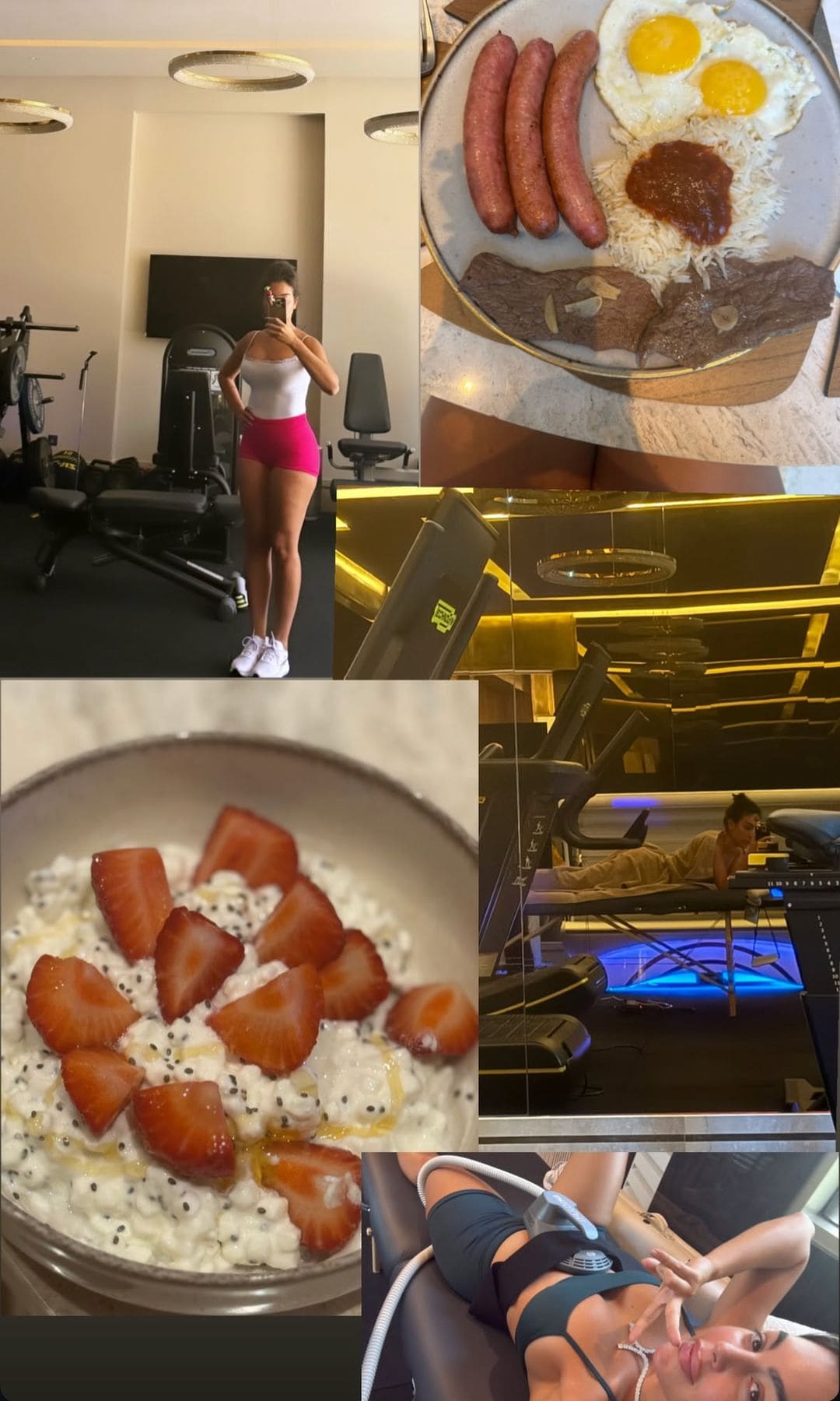 Georgina Rodríguez y sus desayunos o sesiones de Emsculpt