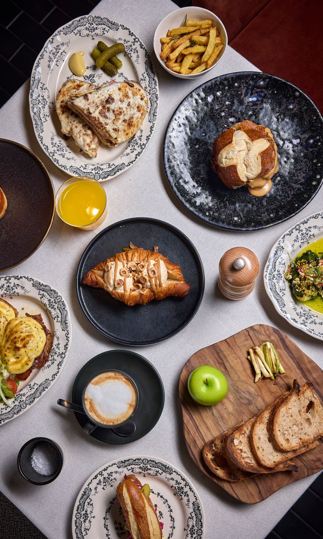 Brunch del restaurante Leña de Dani García en Madrid