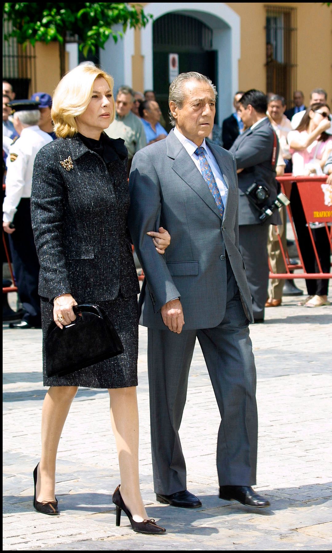 Miguel Báez Espuny con el gran amor de su vida, su mujer Conchita Spínola