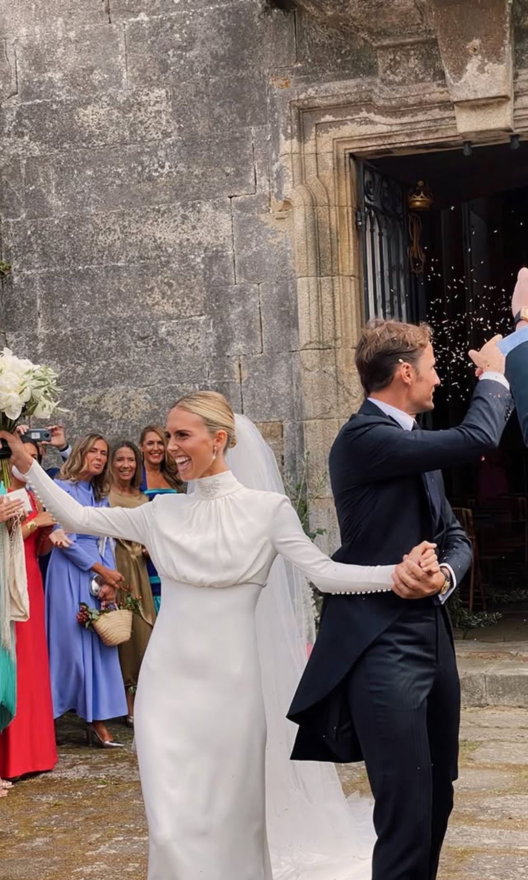 Lucía Bárcena el día de su boda