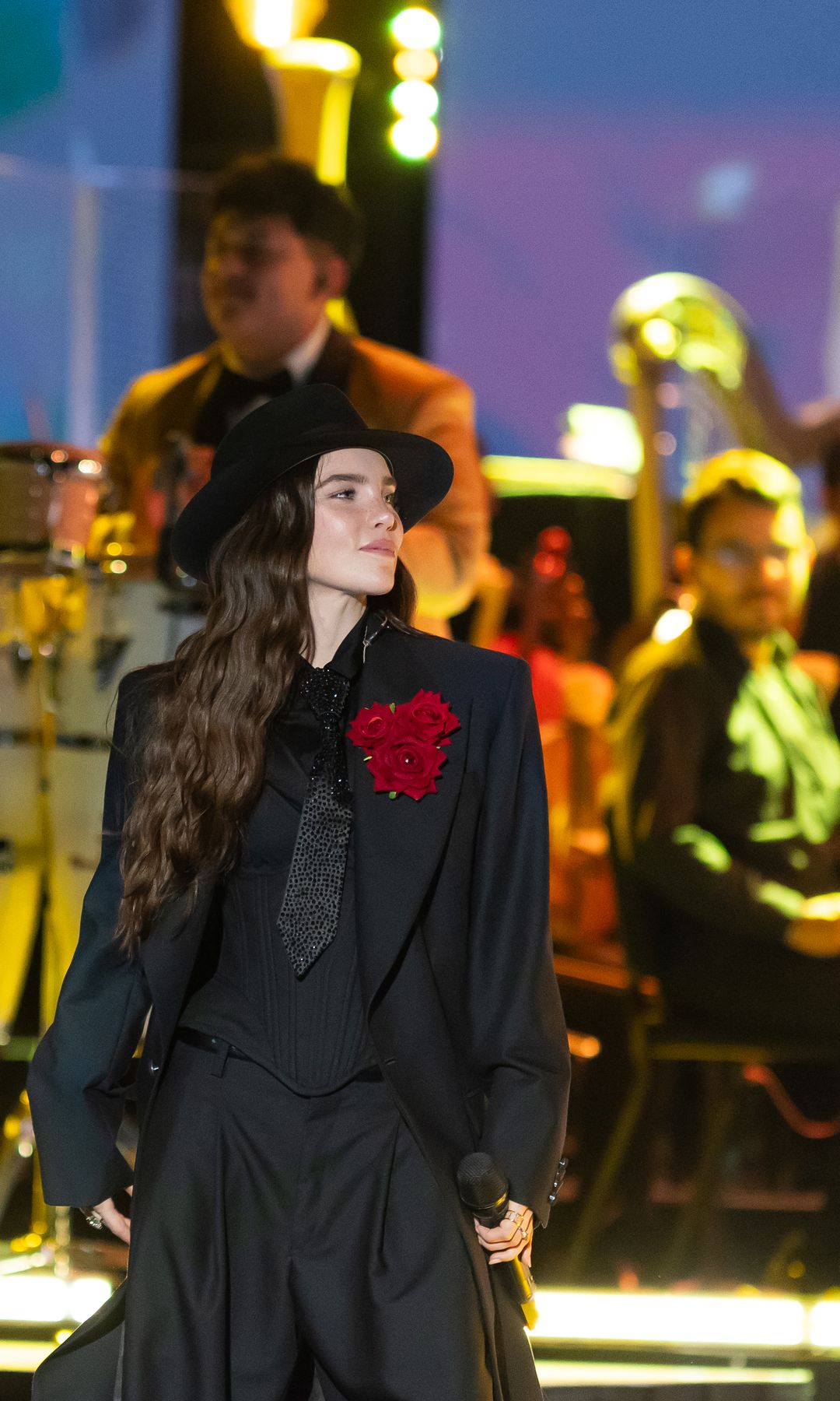 Belinda en el concierto previo al Mundial 2026.