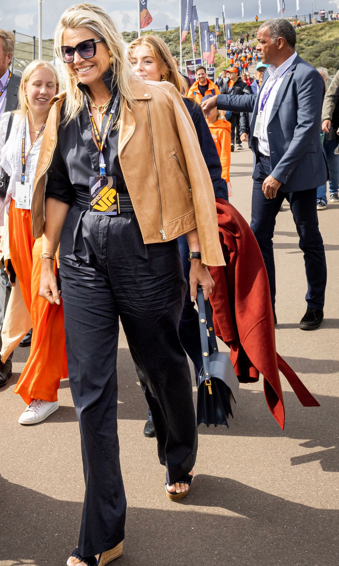 La reina Máxima de Holanda, durante el Gran Premio de Fórmula 1 de Países Bajos (27 de agosto de 2023)