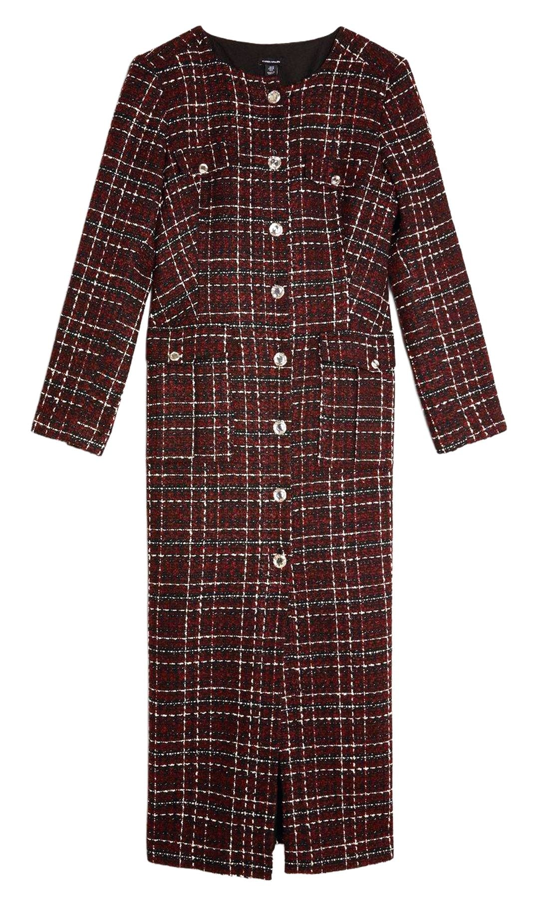 Vestido de tweed (298 €), de Karen Millen