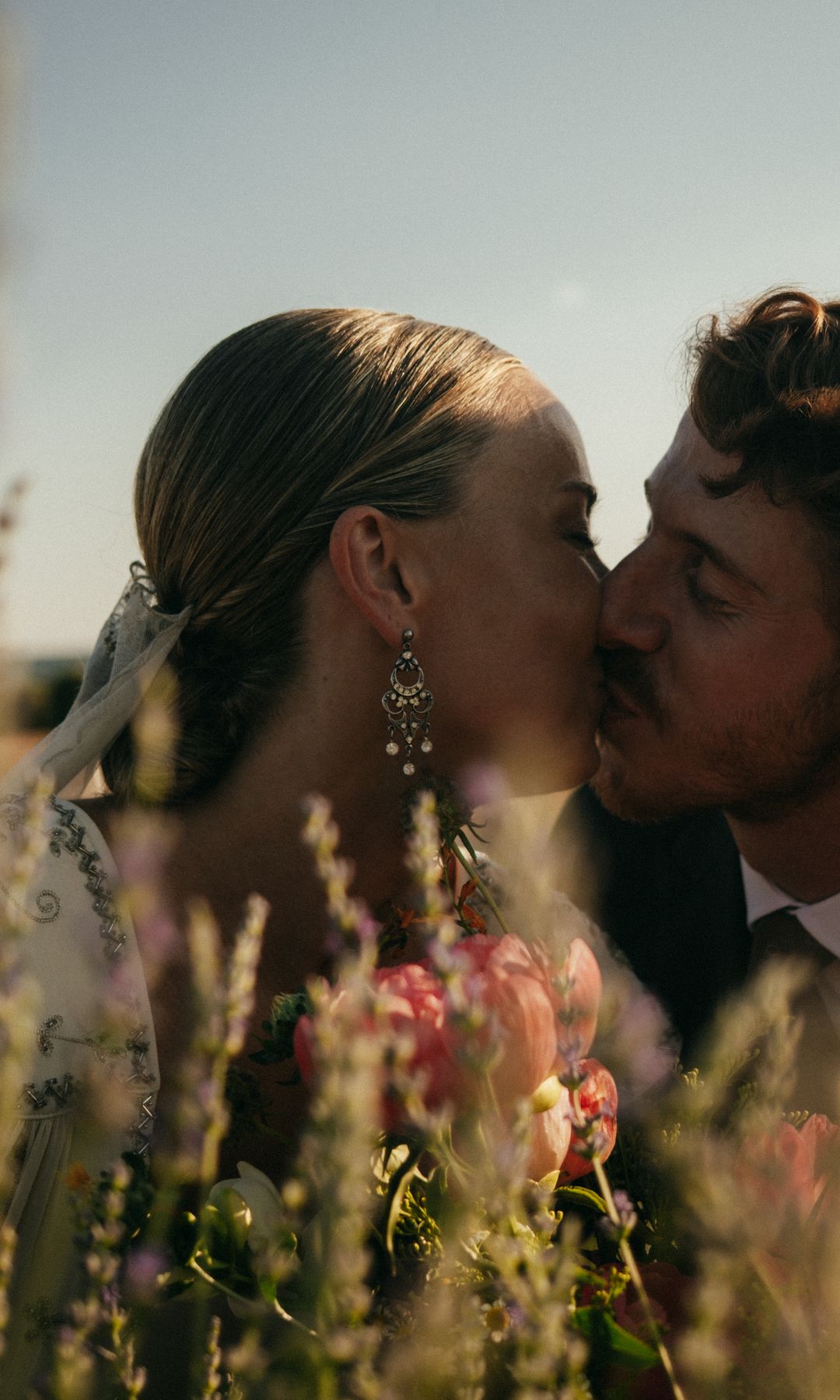 Pendientes de piedras para novia