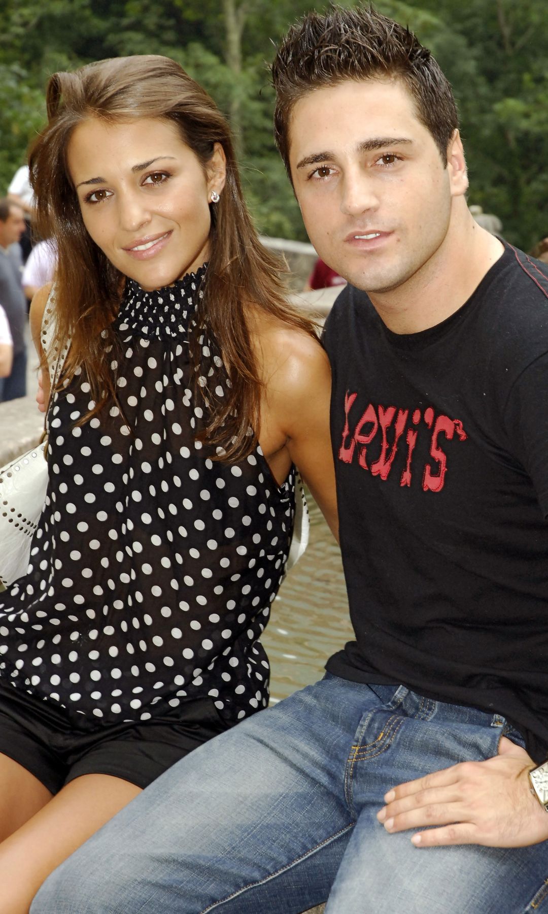 LA ACTRIZ PAULA ECHEVARRIA Y EL CANTANTE DAVID BUSTAMANTE POSANDO EN COVADONGA AD / MP/ ©KORPA 23/07/2006