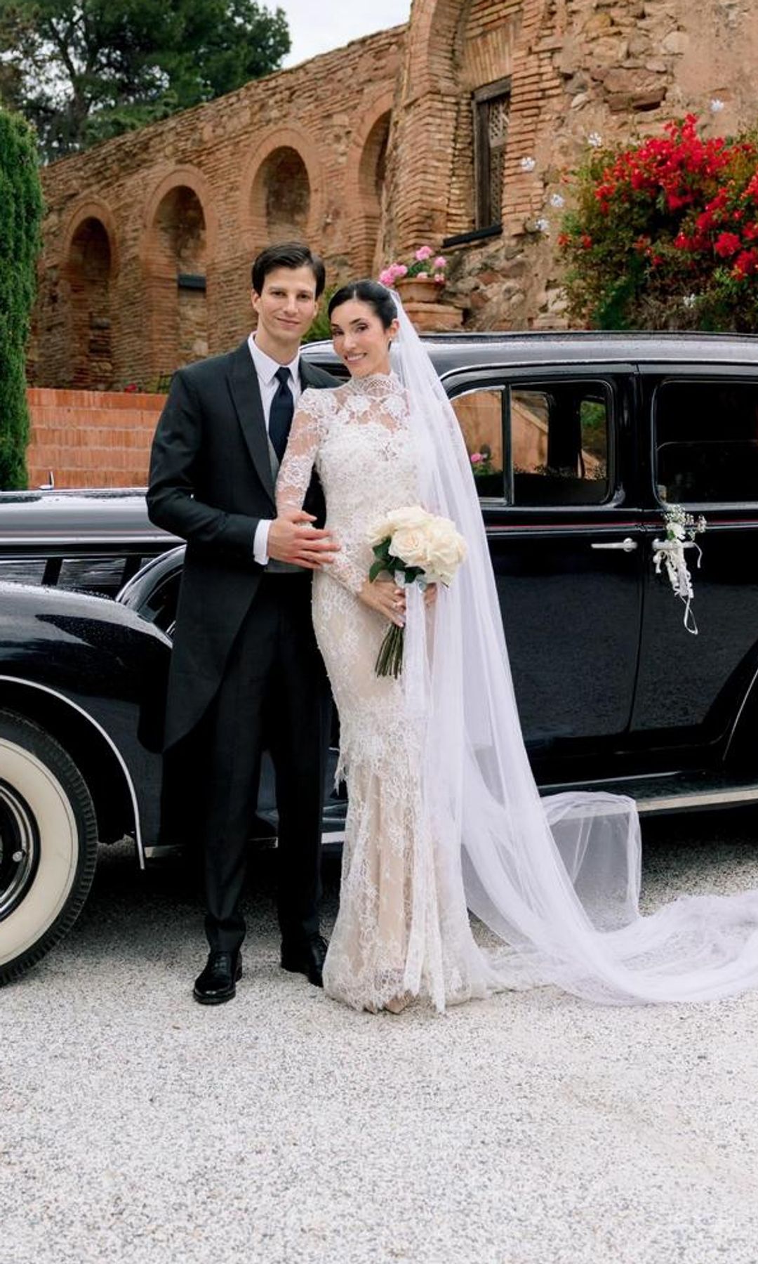 Celia Vallespir el día de su boda