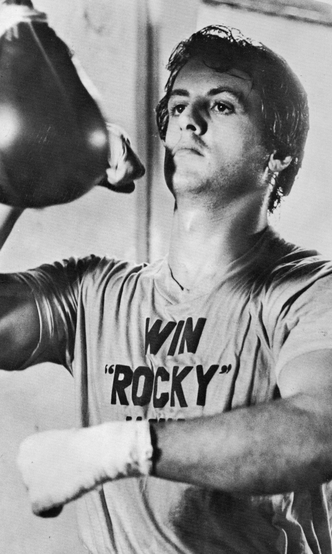Sylvester Stallone durante una de sus famosas películas 