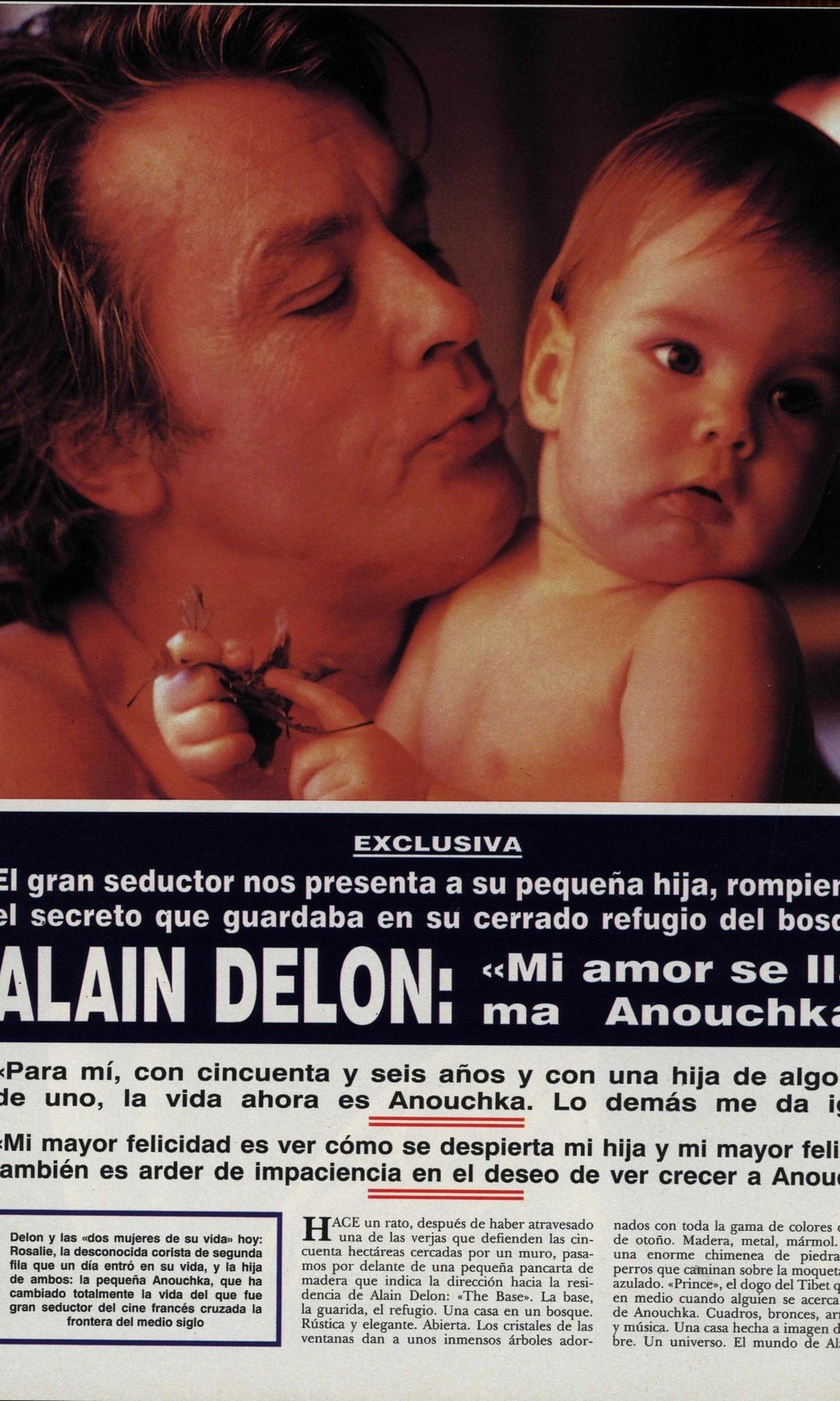 Alain Delon nos presenta a su hija Anouchka