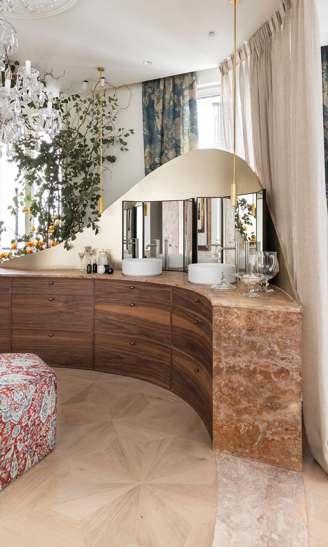 Mueble de lavabo con lavabo de sobreponer