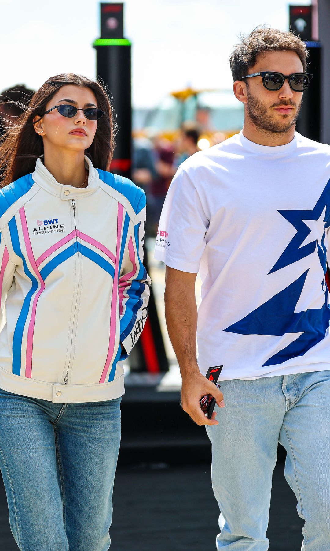 Grand Prix Northampton 2025 Pierre Gasly y Kika Cerqueira Gomes 
