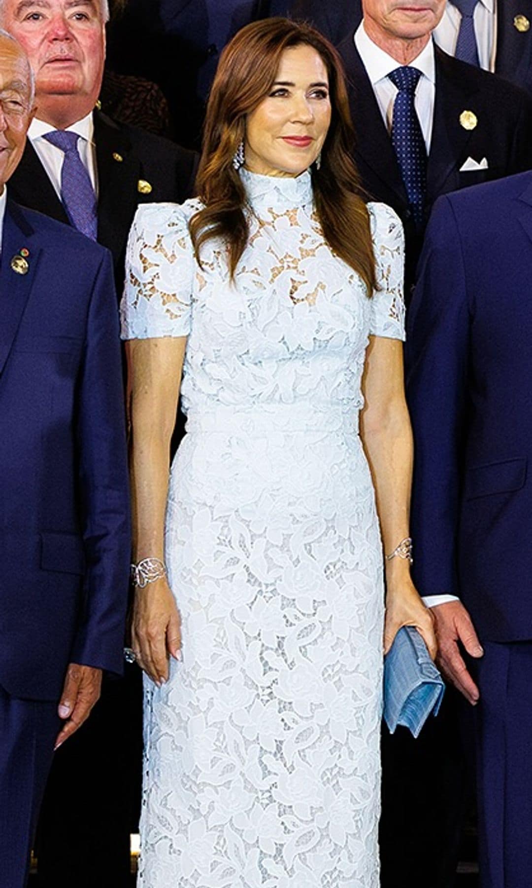 La reina Mary de Dinamarca en la inauguración del Gran Museo Egipcio, 2025.