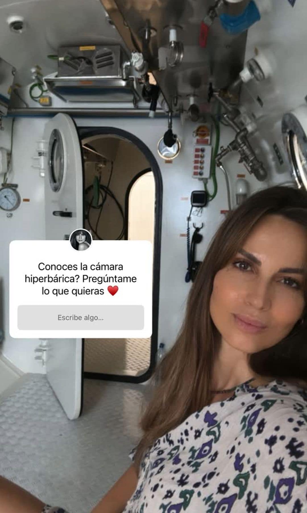 Ariadne Artiles cámara hiperbárica