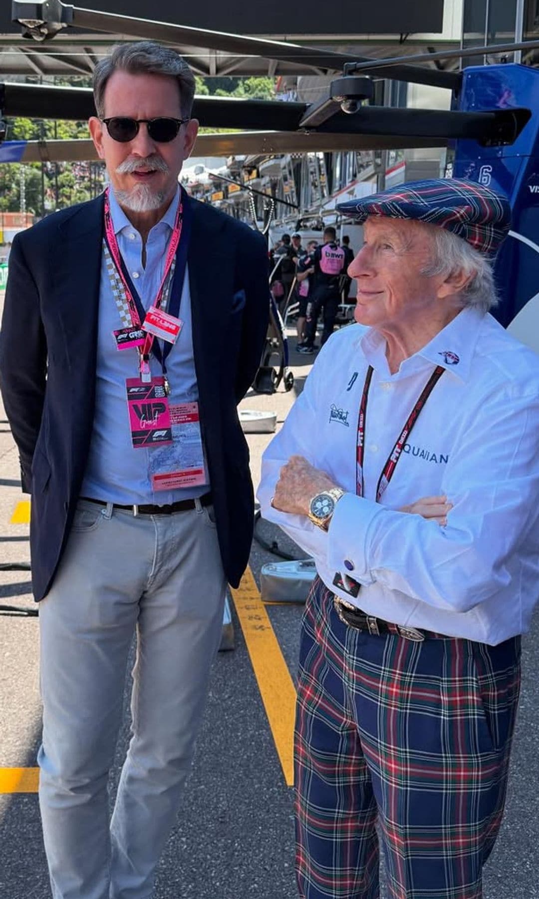 La Familia Real griega en el Gran Premio de Mónaco de Fórmula 1