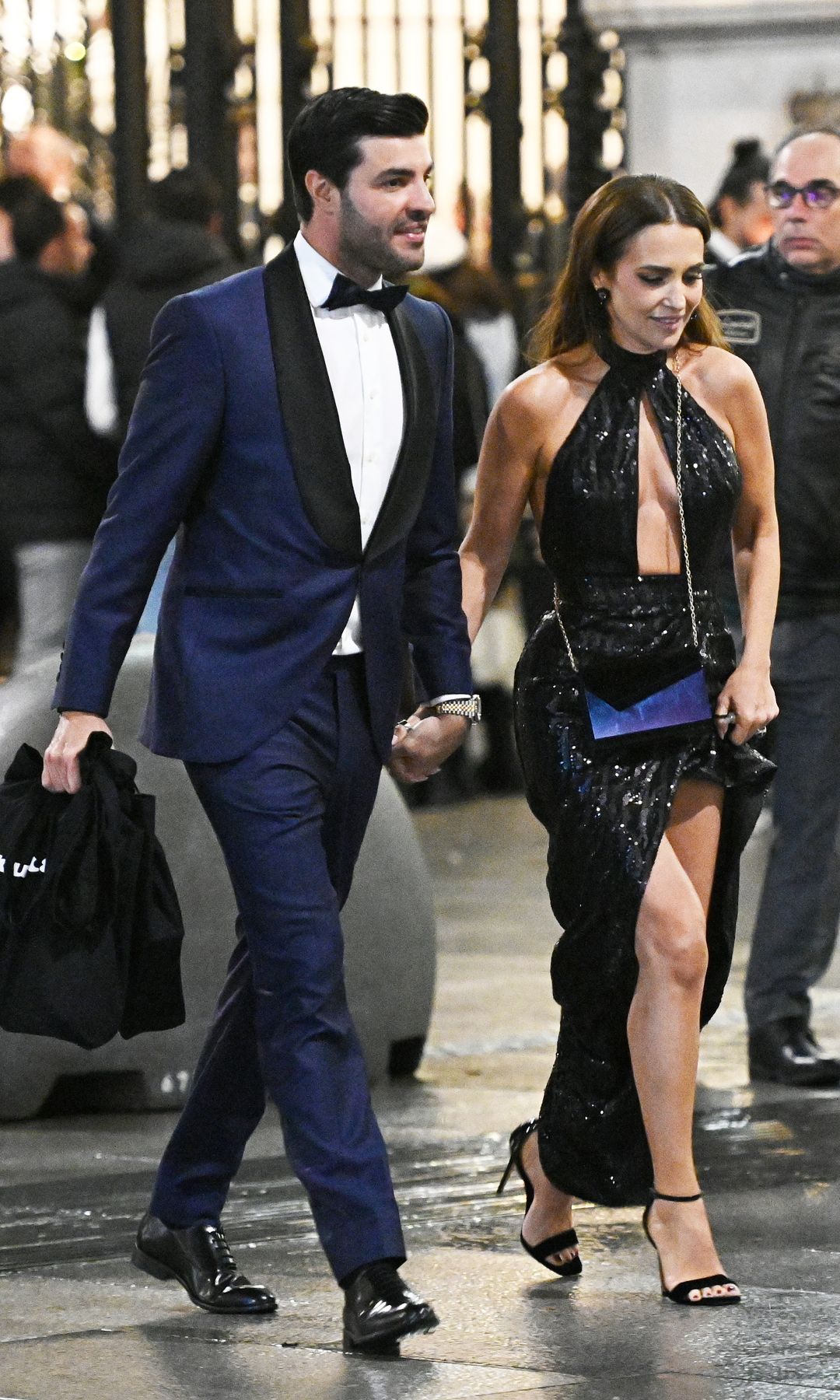 Paula Echevarría y Miguel Torres salen de la fiesta del Premio Hombre del Año a 14 de diciembre de 2022 en Madrid