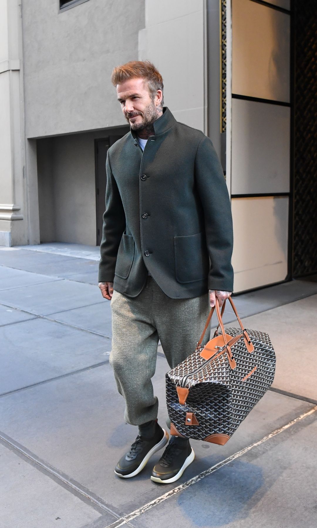 David Beckham seen in Manhattan on May 11, 2025 in New York City
