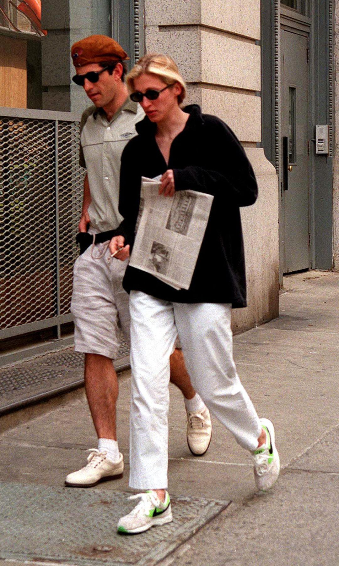 John y Carolyn Bessete, durante sus jornadas rutinaria por Nueva York
