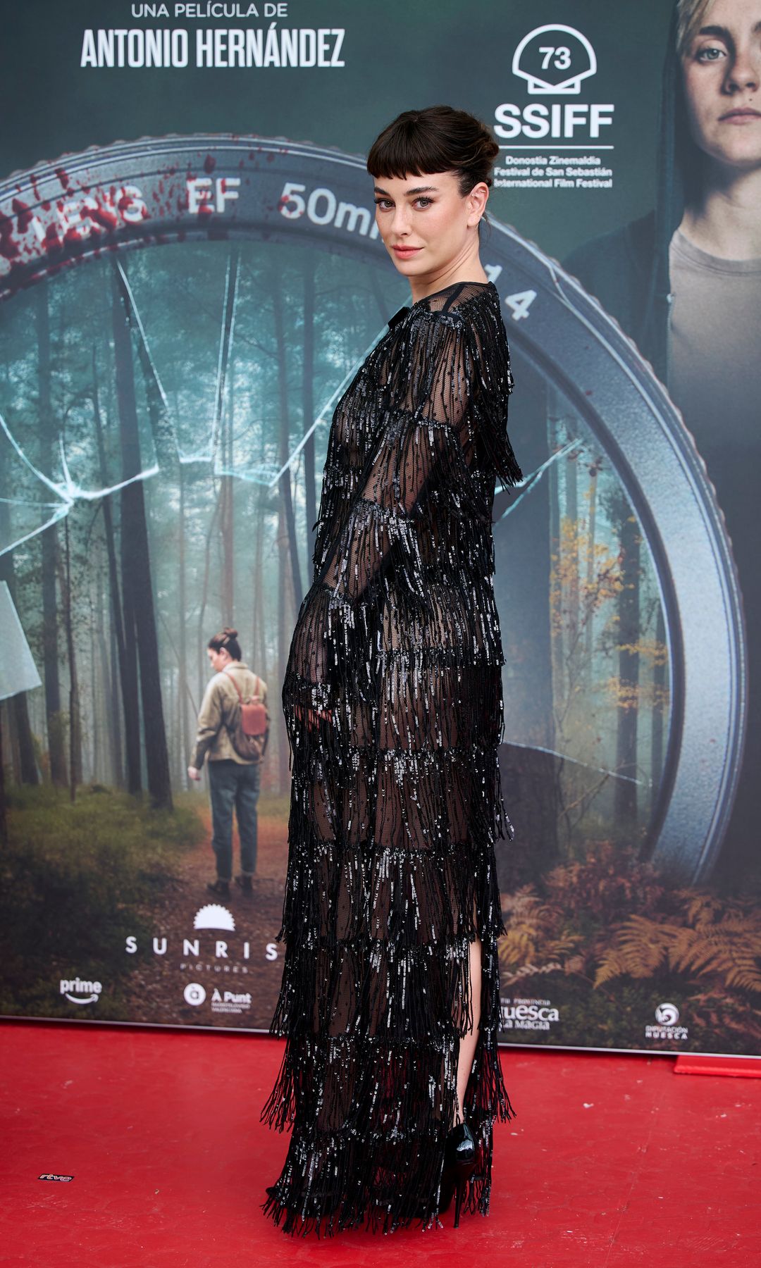 Blanca Suárez en el photocall del estreno de la película "Parecido a un asesinato" durante la 73ª edición del Festival de Cine de San Sebastián, en San Sebastián, España, el martes 23 de septiembre de 2025.