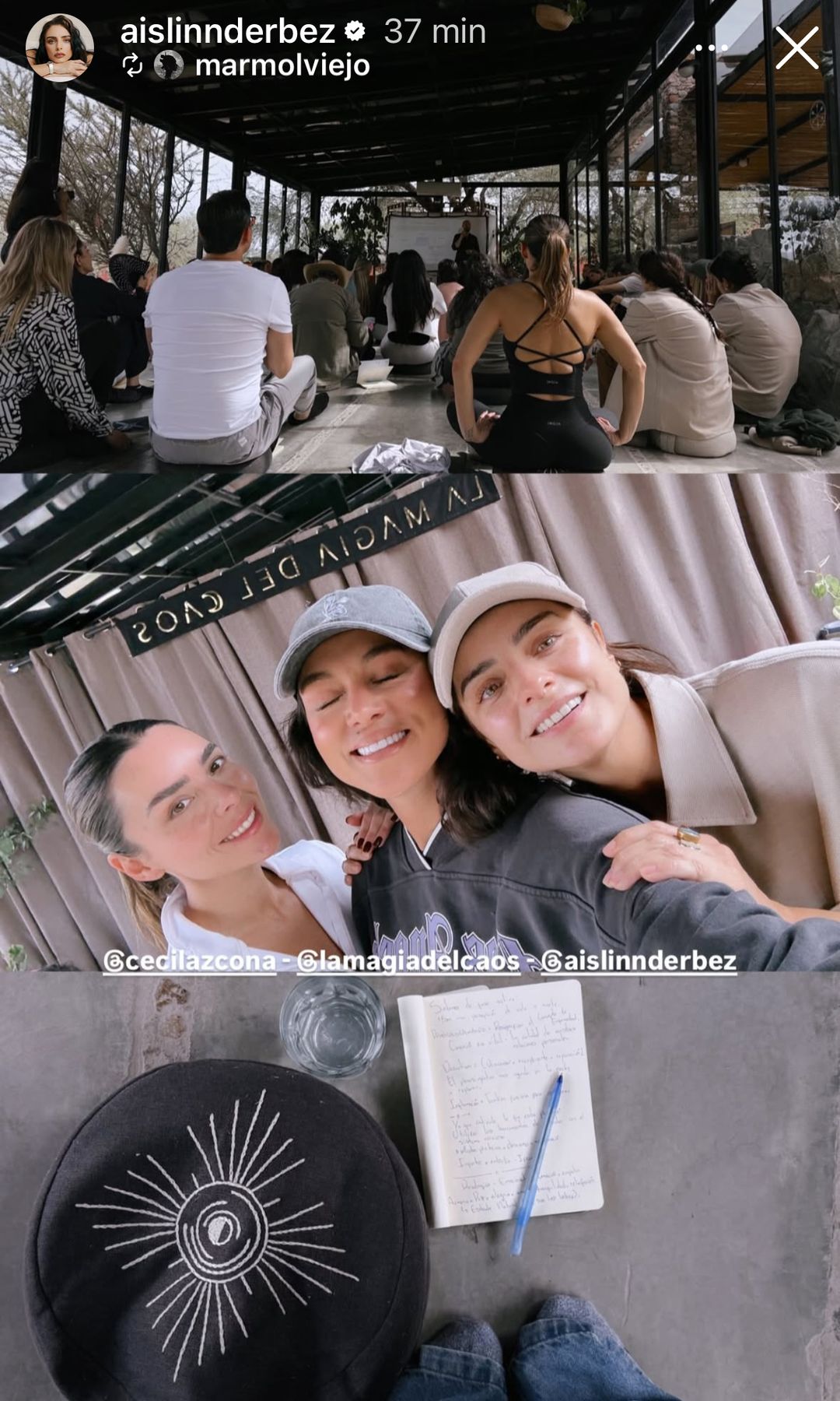 Aislinn Derbez con sus queridas amigas y confidentes. 