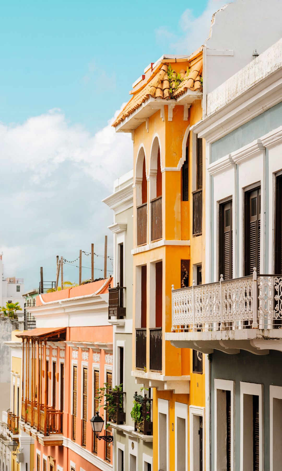 fachadas coloniales de San Juan de Puerto Rico