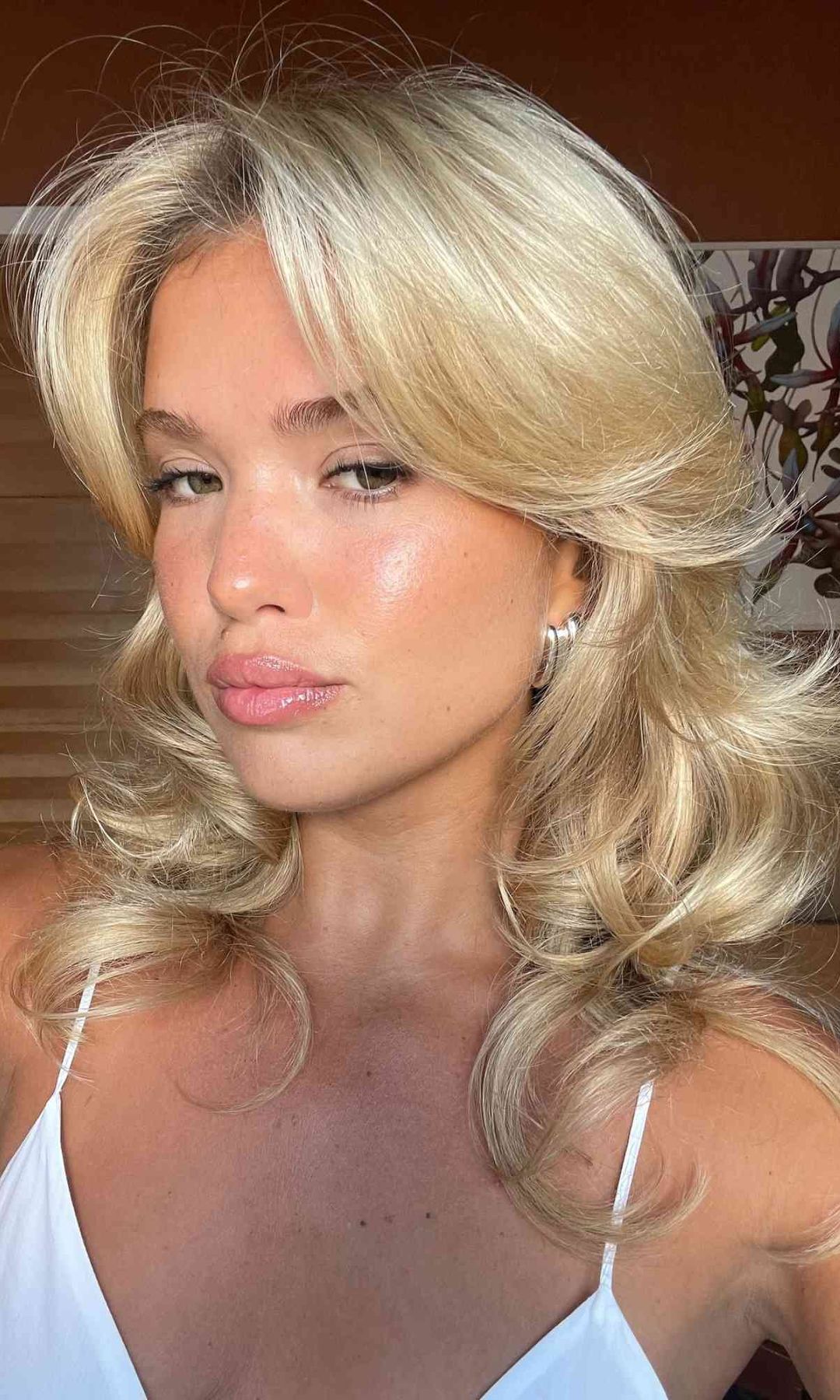 Matilda Djerf con su corte de pelo mariposa