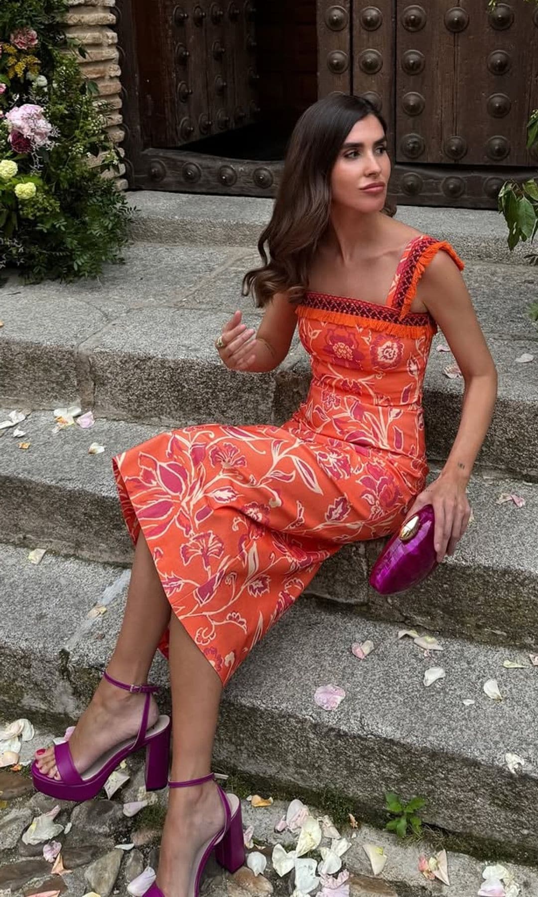 Mery Turiel con vestido de Miphai