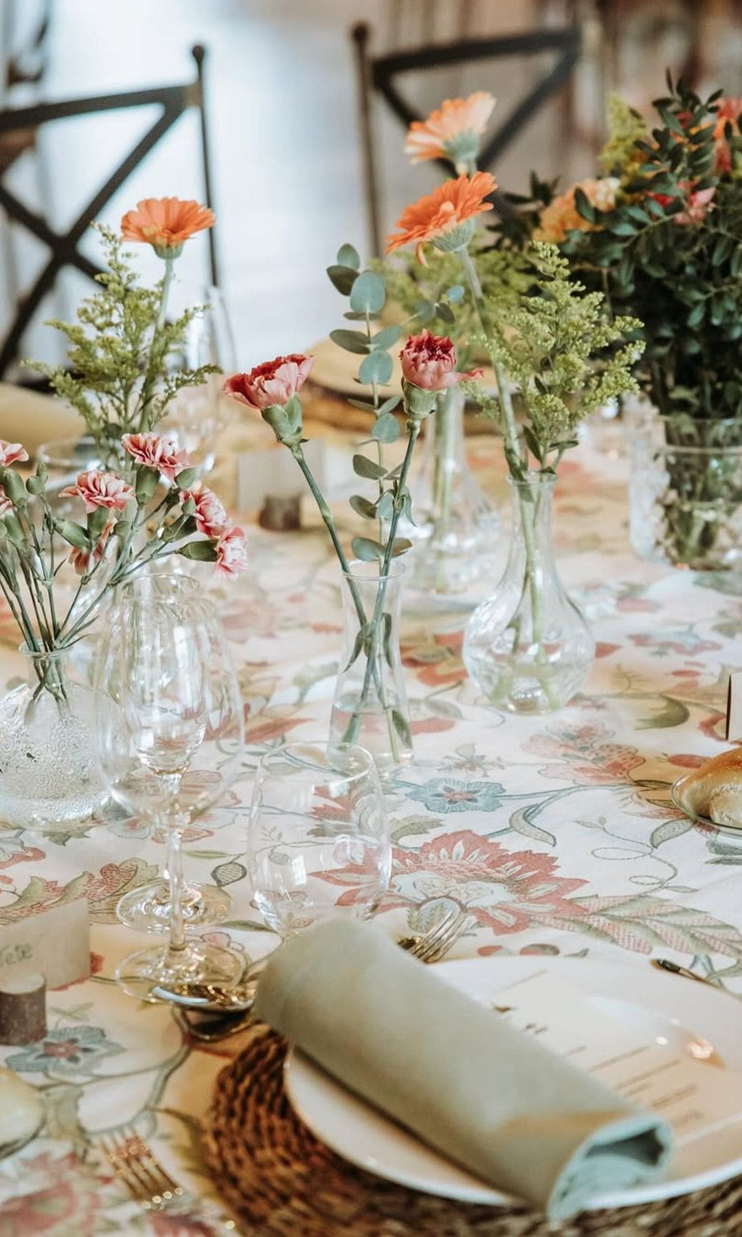 Mesas de boda centros de flores