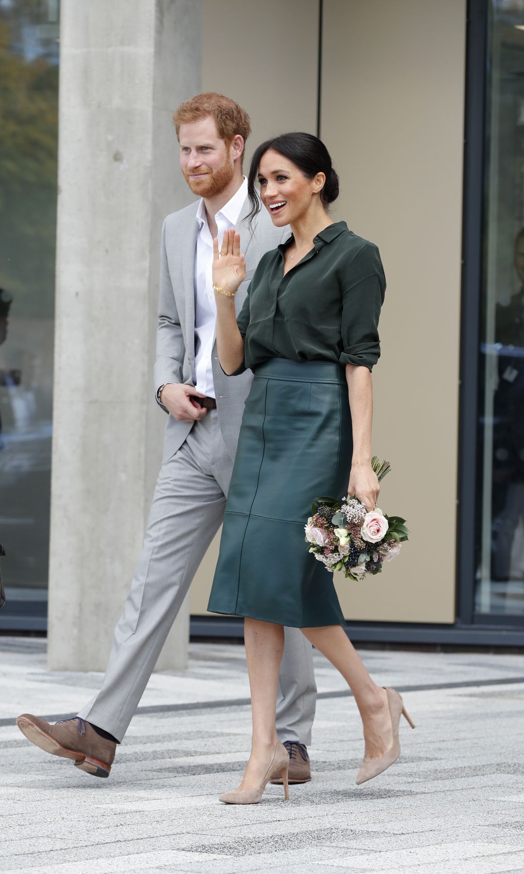 Meghan Markle, Rania de Jordania y otras ‘royals’ que han triunfado con faldas de cuero (incluso en primavera)