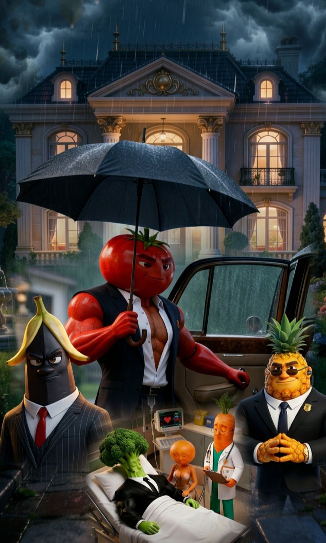 Historias de infidelidad, celos y traiciones… pero protagonizadas por frutas con rasgos humanos