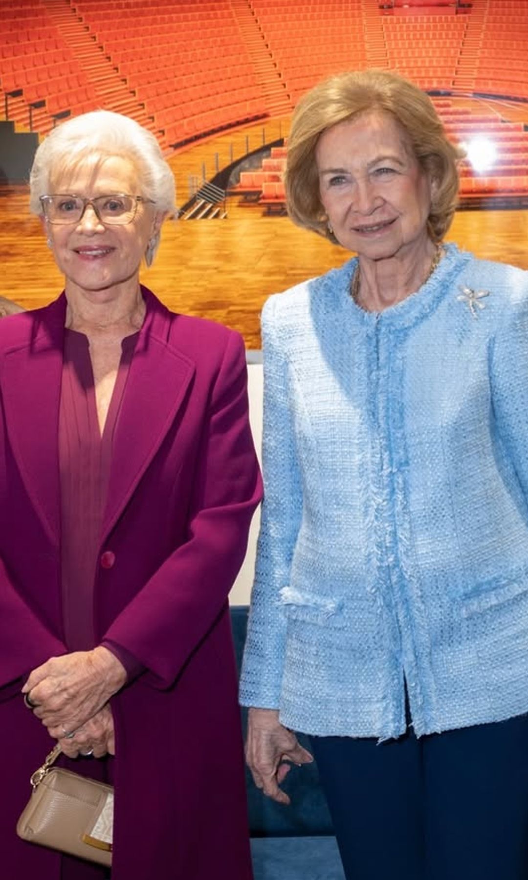Doña Sofía y la princesa Muna de Jordania en la conferencia