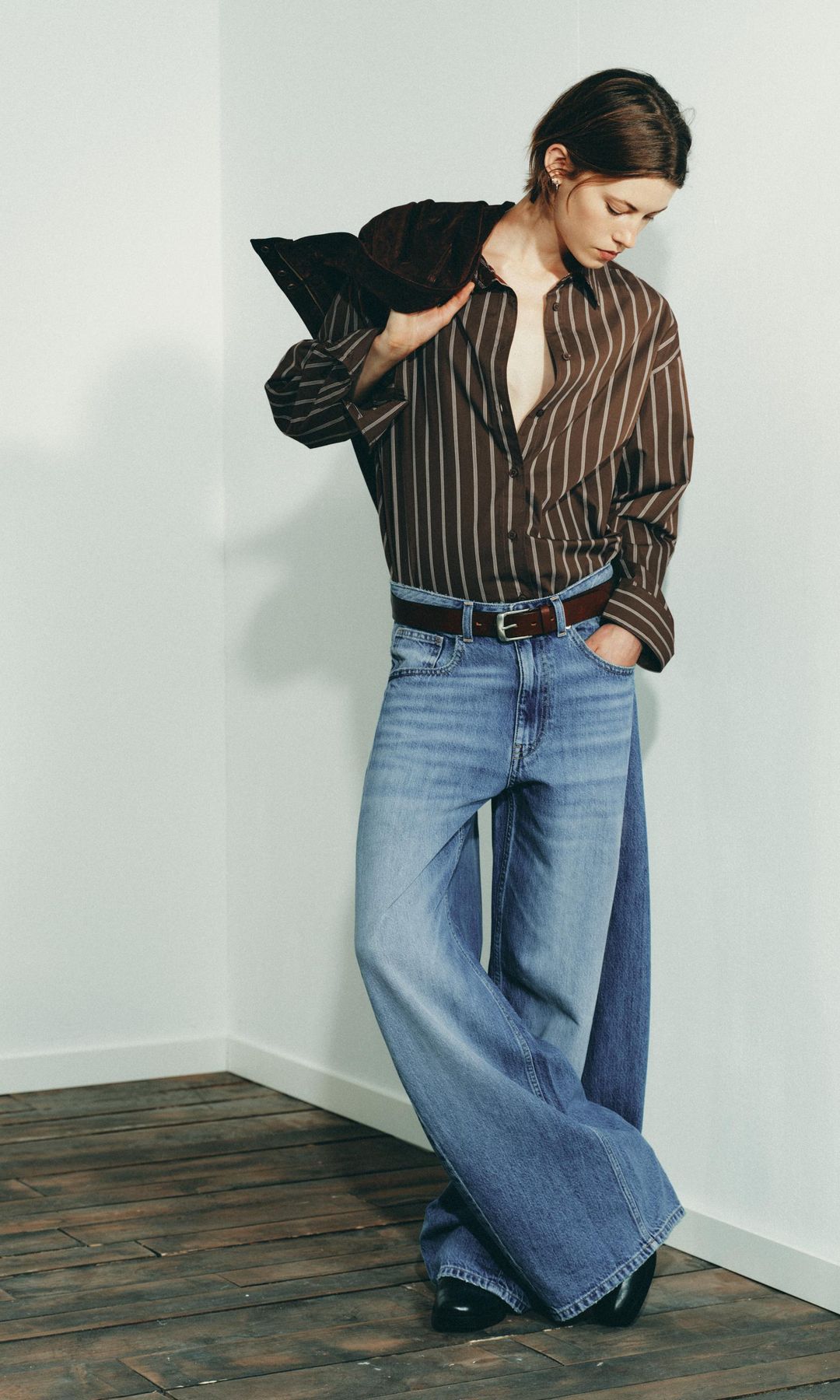 Pantalones vaqueros anchos de Zara