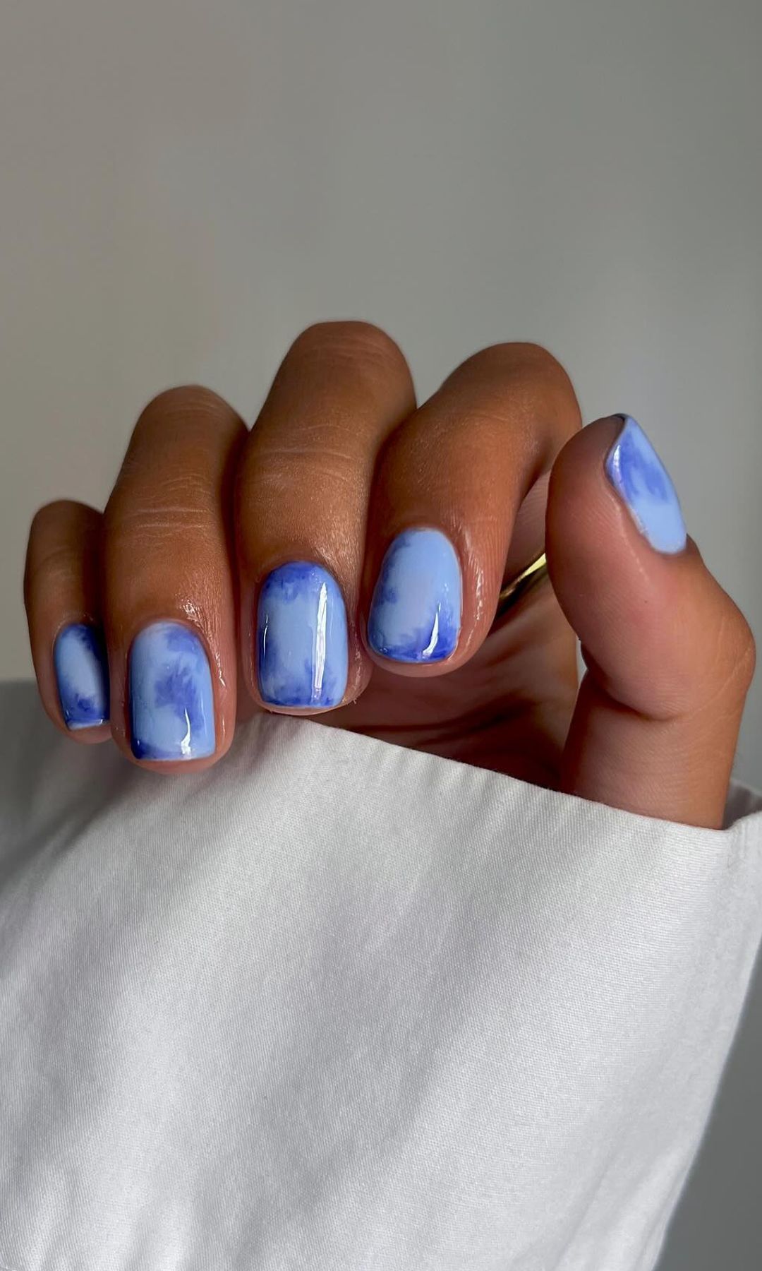 Manicura marina efecto difuminado
