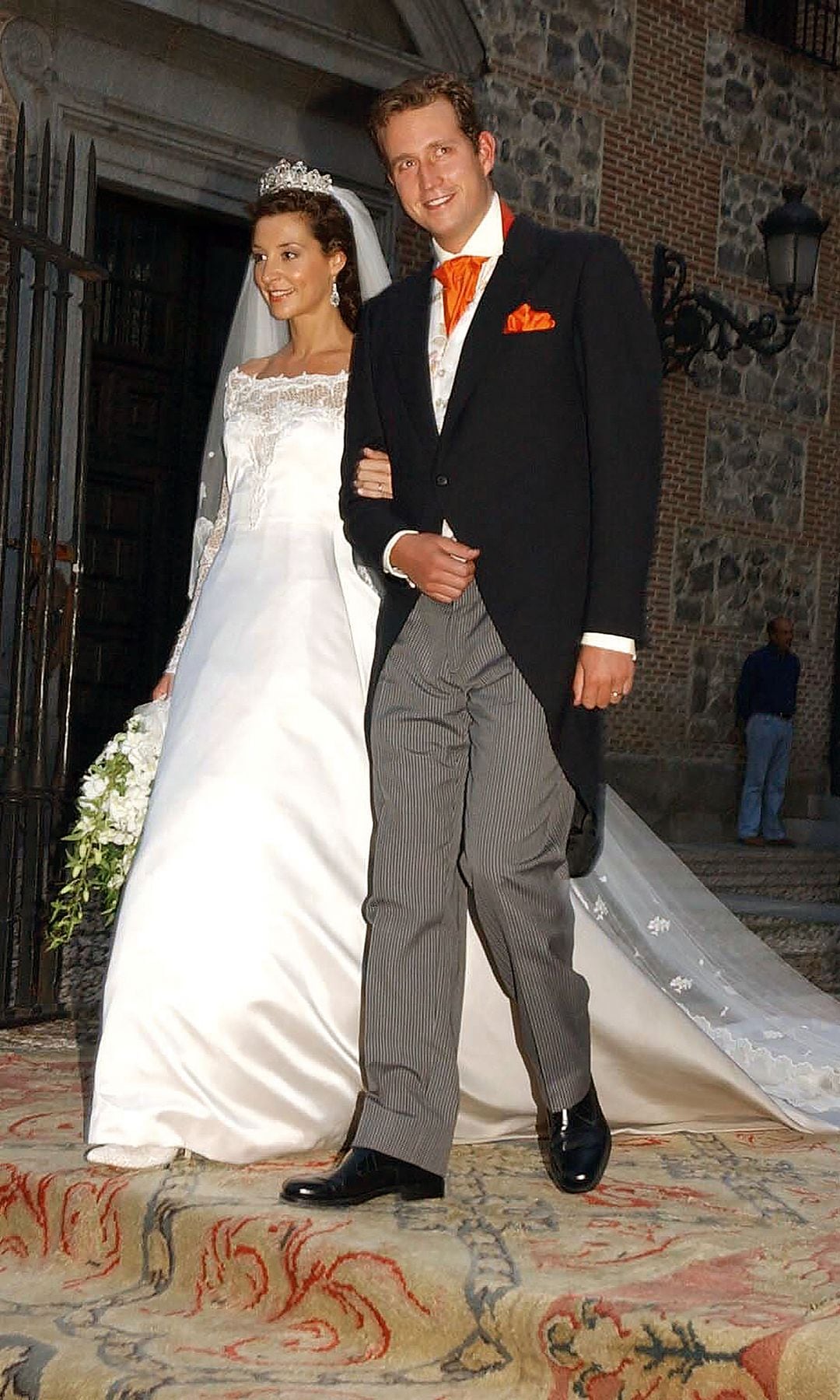 Bruno Gómez-Acebo y Bárbara Cano el día de su boda