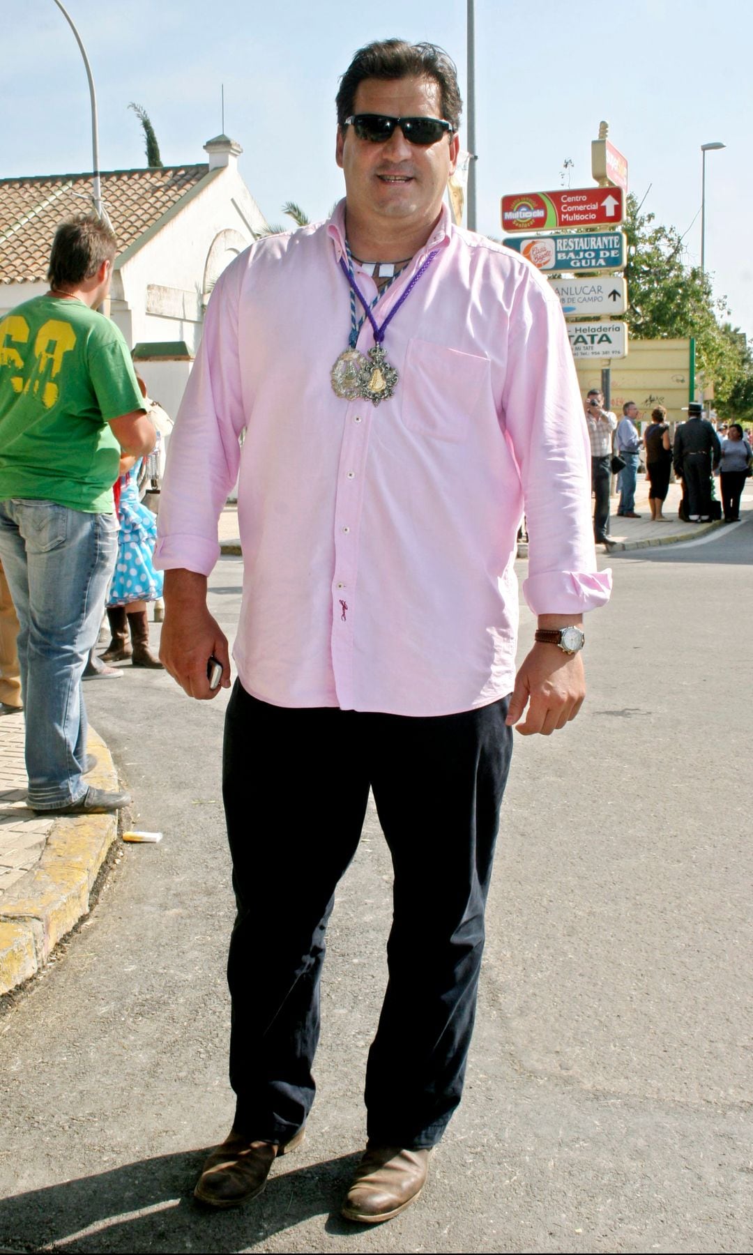 José Campos en la Romería del Rocío en 2007