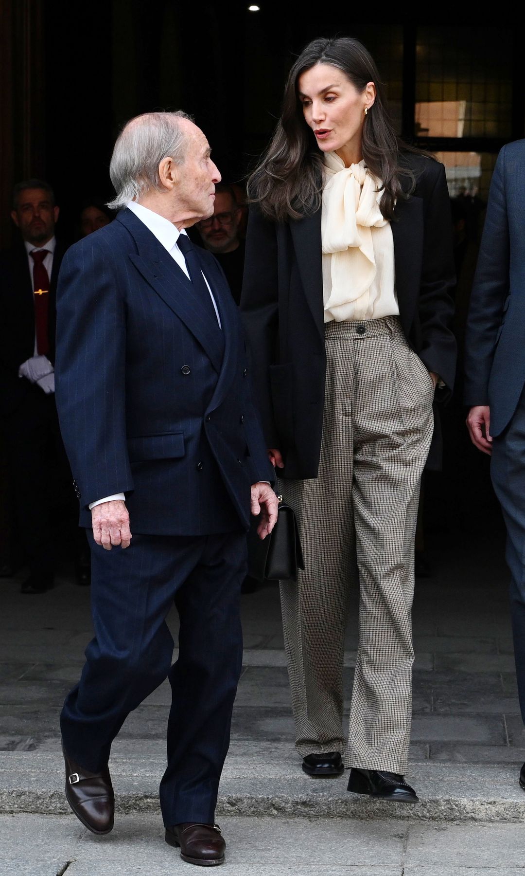 La reina Letizia con José María García