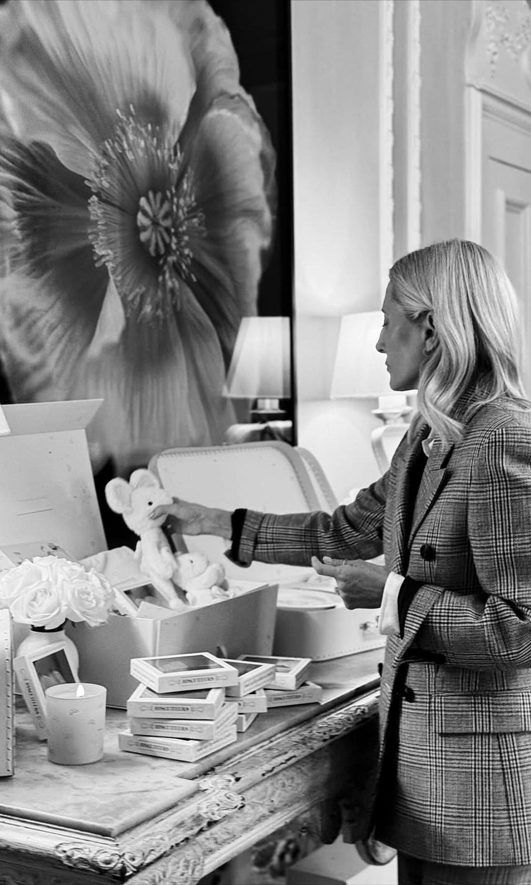 Marie-Chantal de Grecia celebrando el 25 aniversario de su firma en Londres.