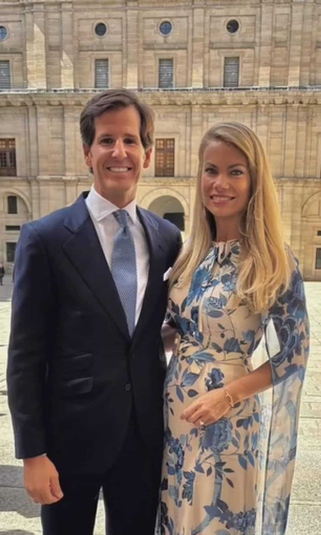 Carla Goyanes y su marido
