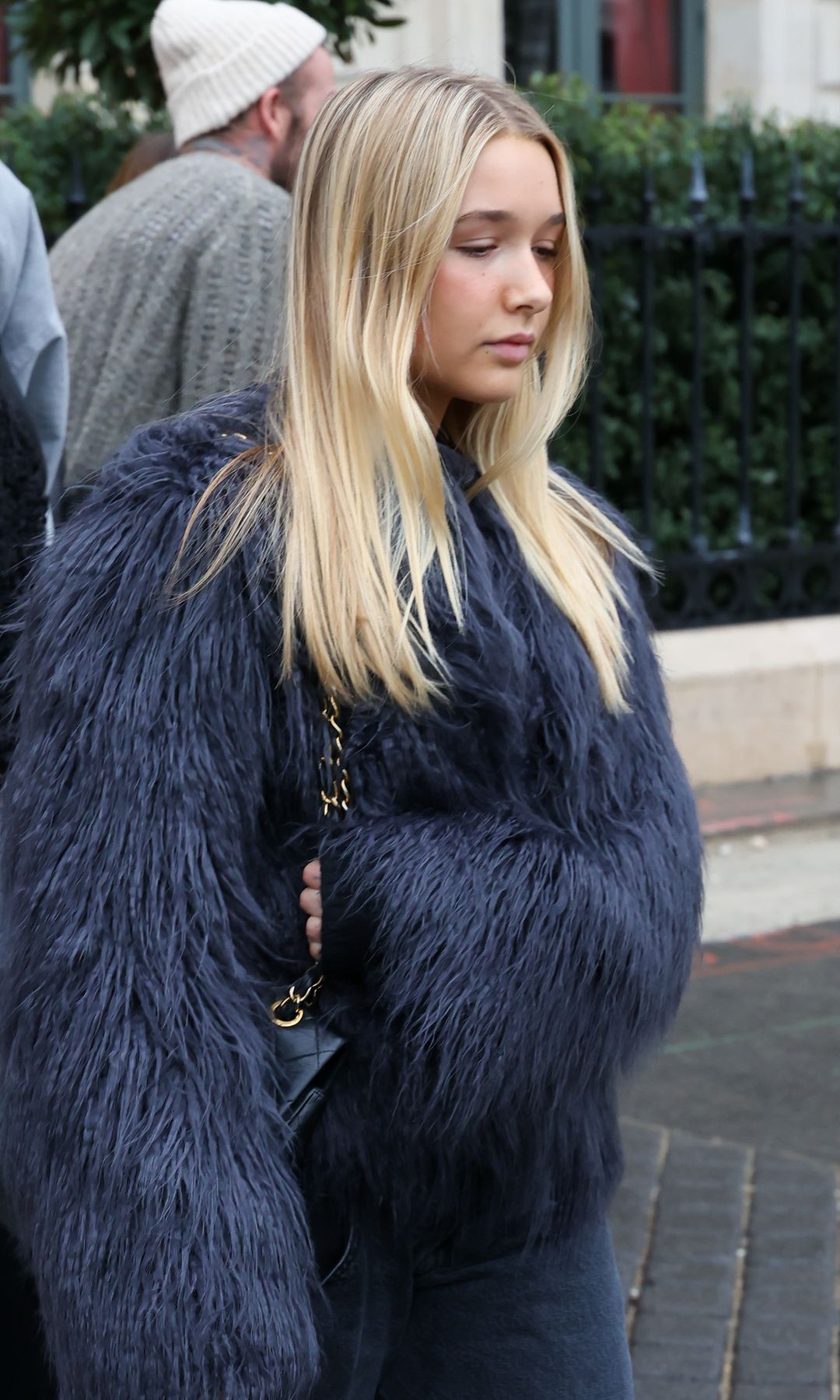 PARIS, FRANCE - JANUARY 27: Harper Beckham is seen during the Haute Couture Spring Summer 2026 as part of Paris Fashion Week on January 27, 2026 in Paris, France