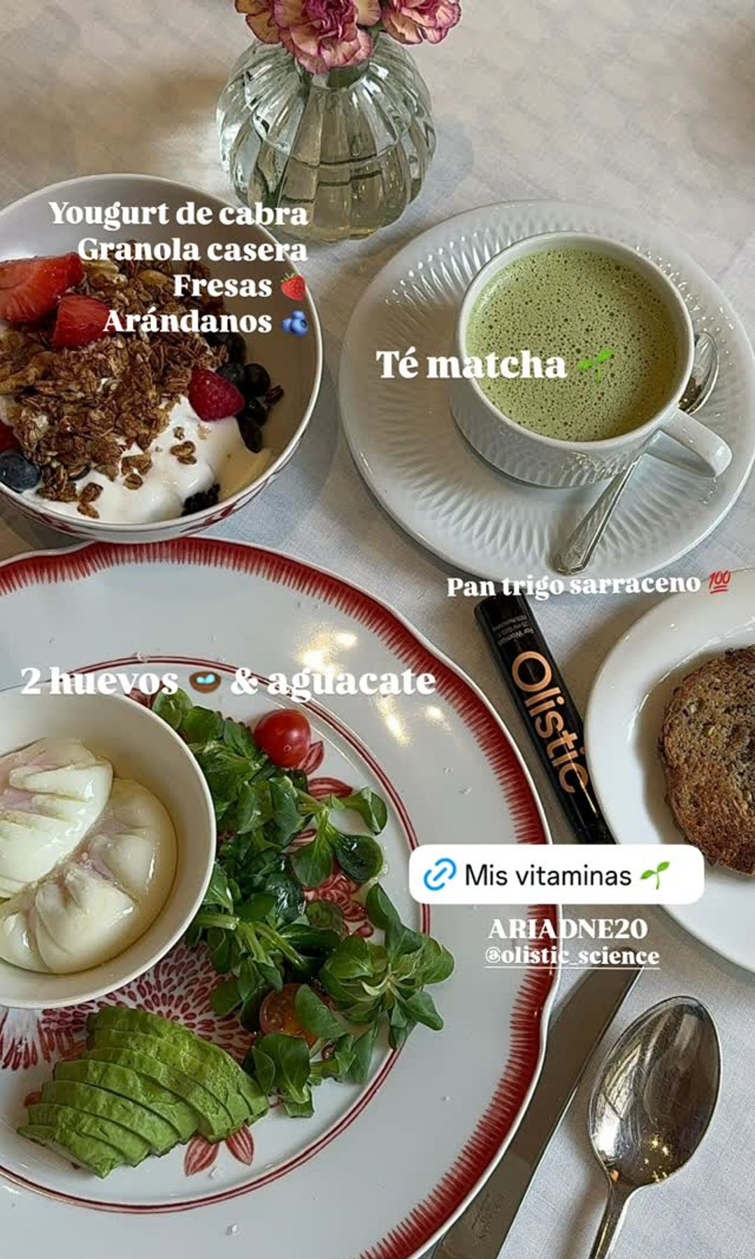 El desayuno saludable de Ariadne Artiles