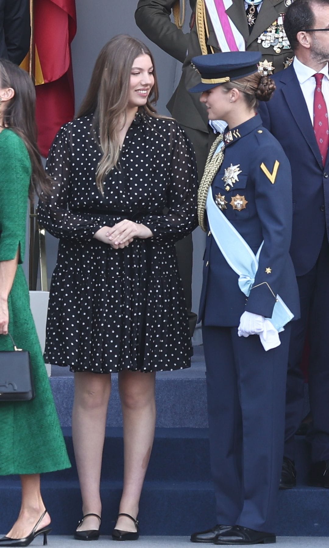 La reina Letizia, la princesa Leonor y la infanta Sofía en el Día de la Hispanidad de 2025
