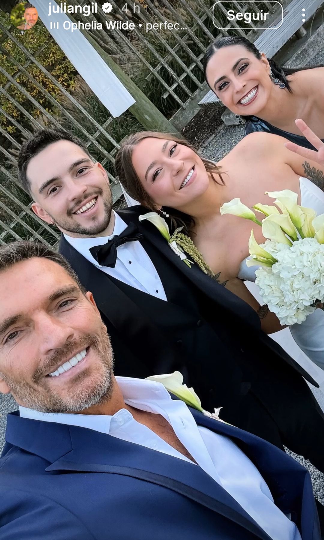 Valeria Marín acompañó a Julián en este día tan especial