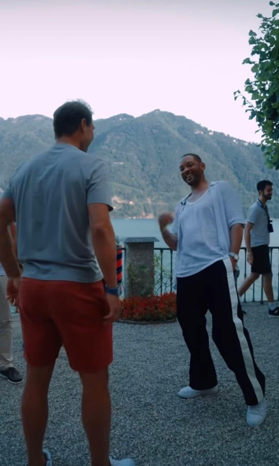 Rafa Nadal junto a Will Smith