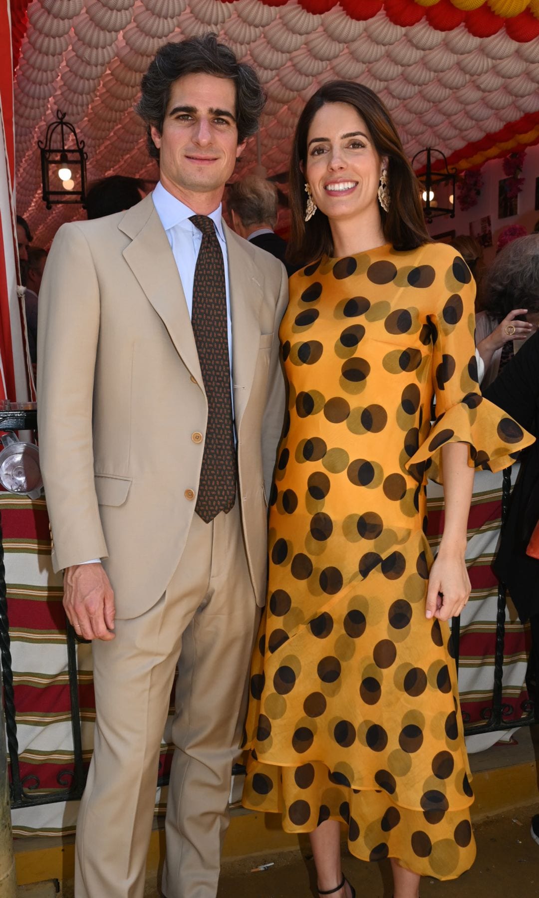 Fernando Fitz James y Sofia Palzuelo durante la feria de Abril de Sevilla en 2025