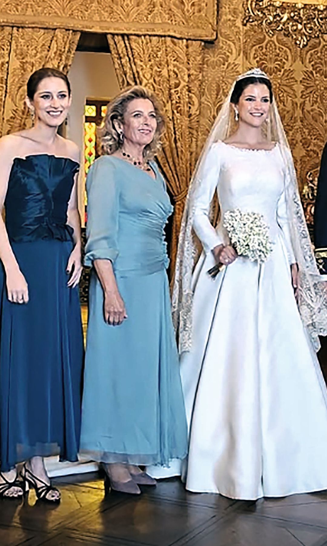 Mercedes Olazábal y Solís y Francisco Javier García de Alvear, en la capilla del Rosario de la Real Maestranza