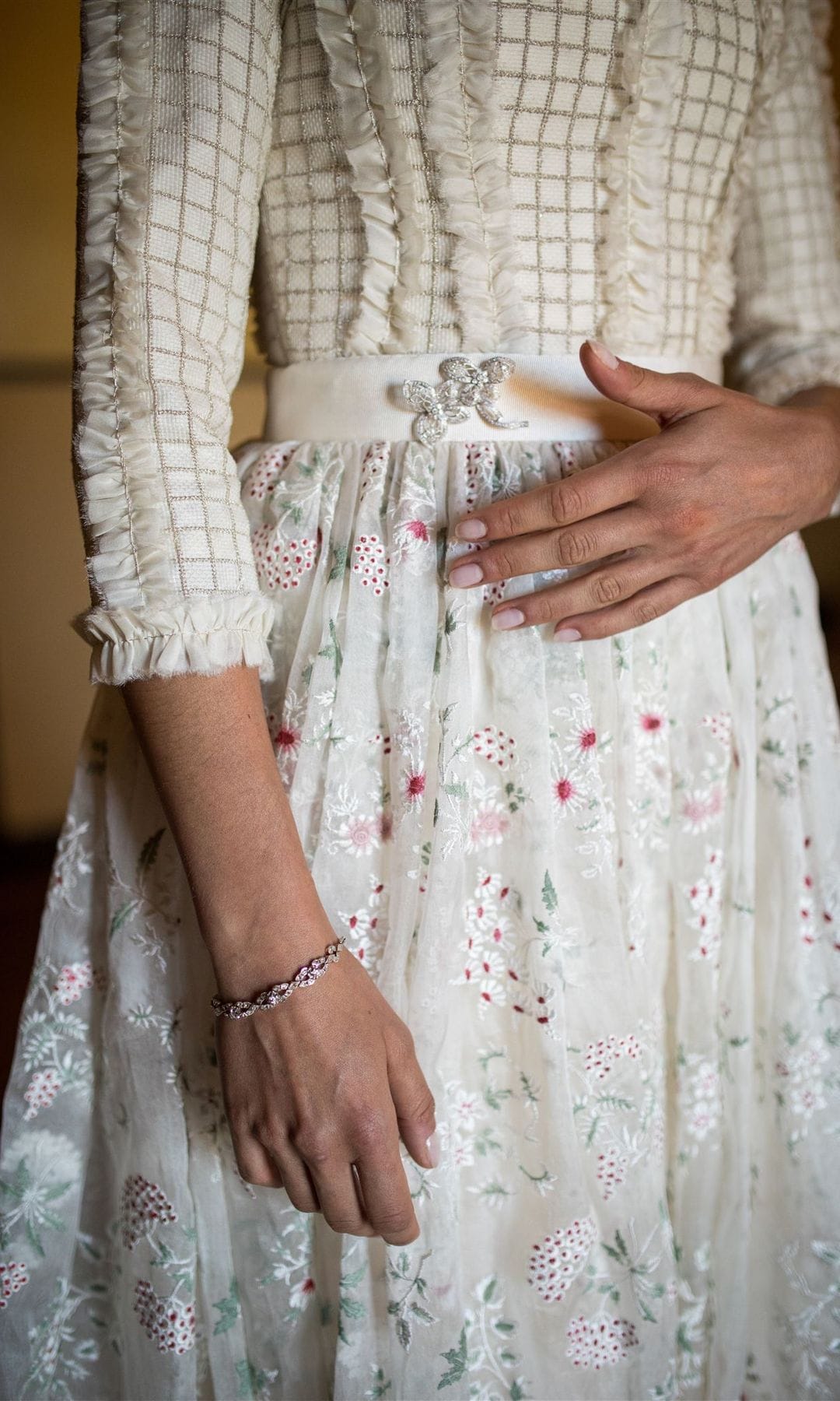 Vestido de novia pintado a mano