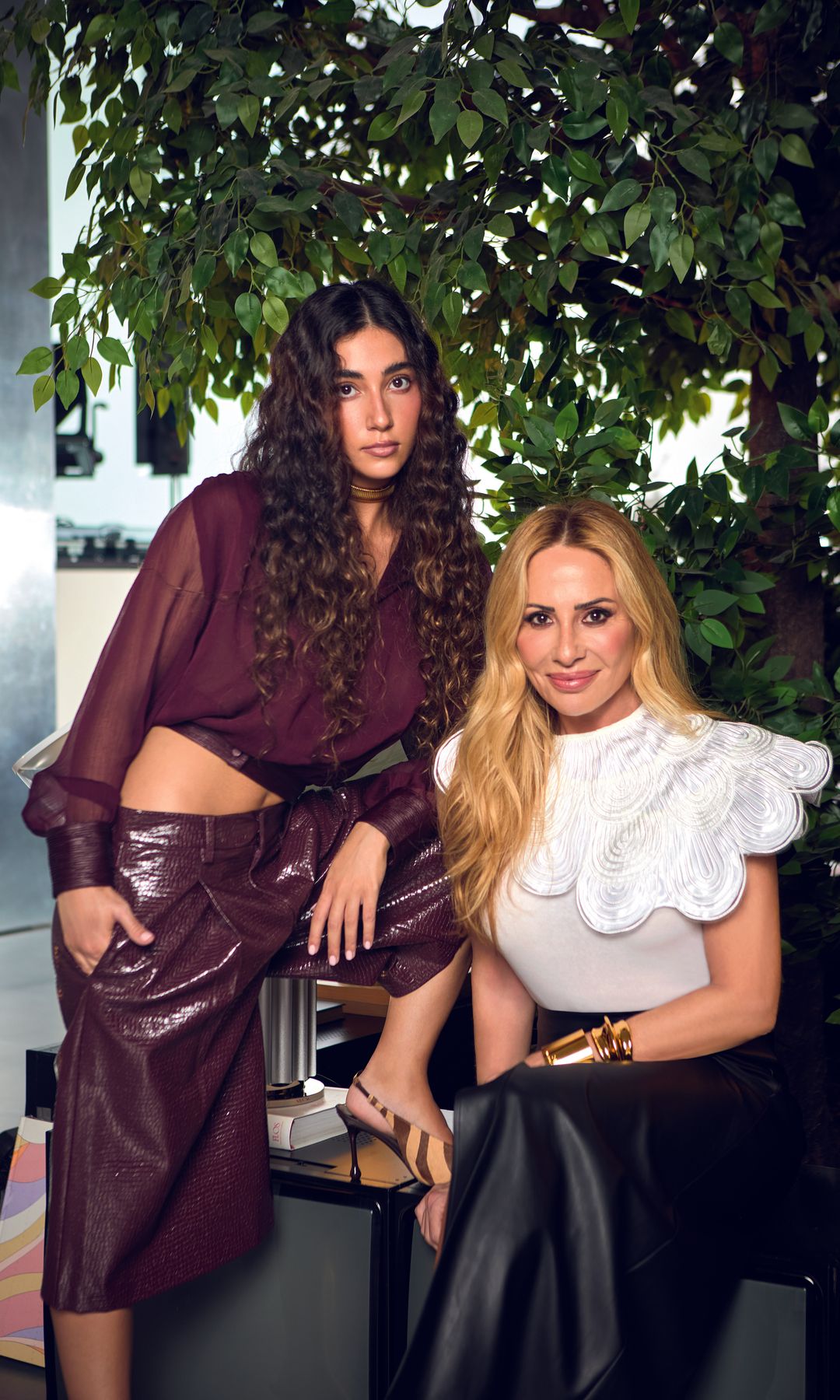 Marta Sánchez con su hija Paula