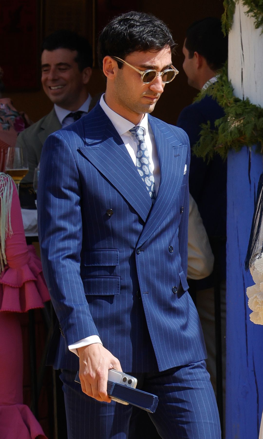 Jorge Navalpotro y su traje de raya diplomática para la feria